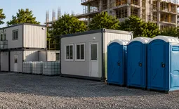 industrial_compound with portable toilets